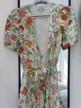 & Other Stories floral wrap dress
